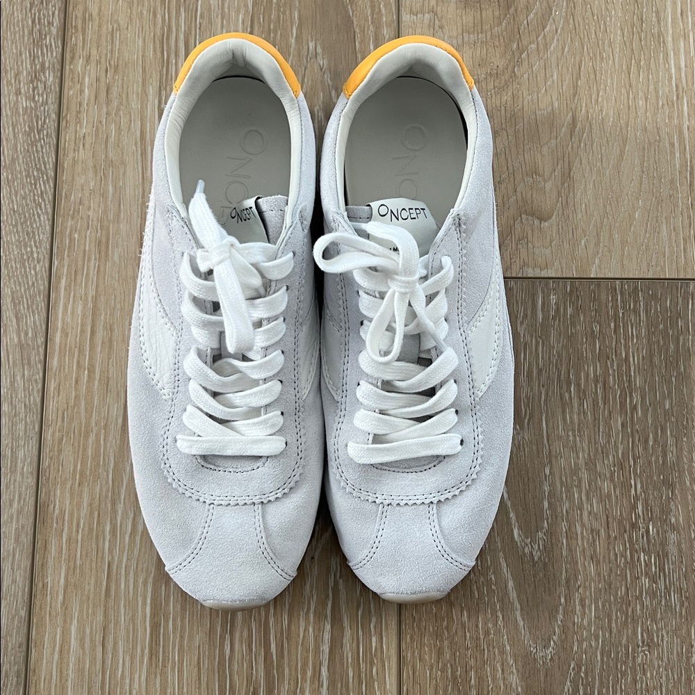 Oncept ballet flat sneaker ice color size 7.5, worn once, suede, lightweight - Picture 5 of 10